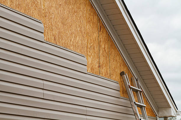 Professional Siding Repair technician working in Moreland, GA